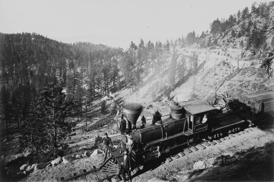 C&TL&F Locomotive Above Slaughterhouse Canyon